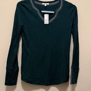 #235. Maurices Dark Green Long Sleeve Top